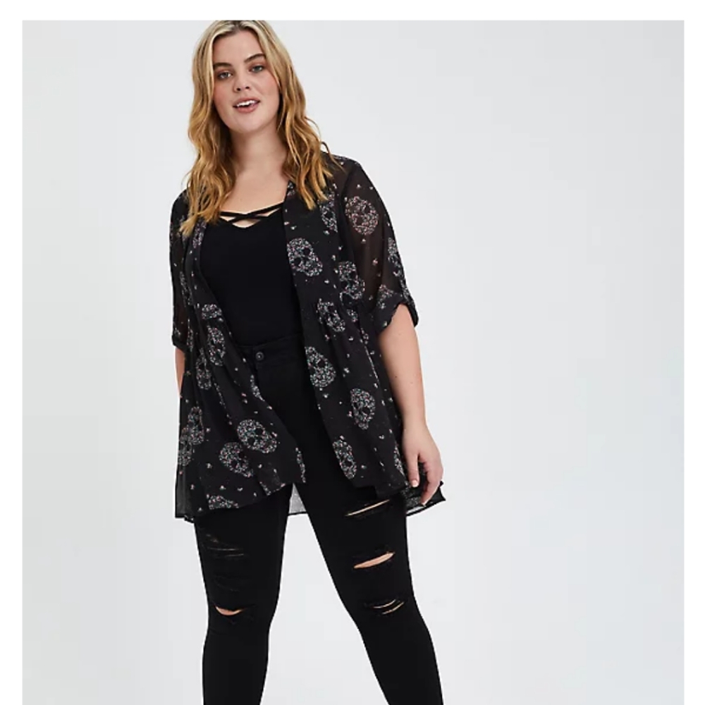 CHIFFON SHIRT KIMONO